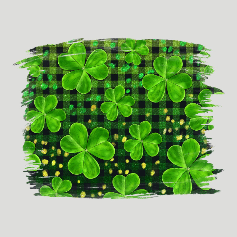 St Patrick's Day Shamrock And Plaid Distressed Background Zipper Hoodie by RanaPortraitStore | Teevron