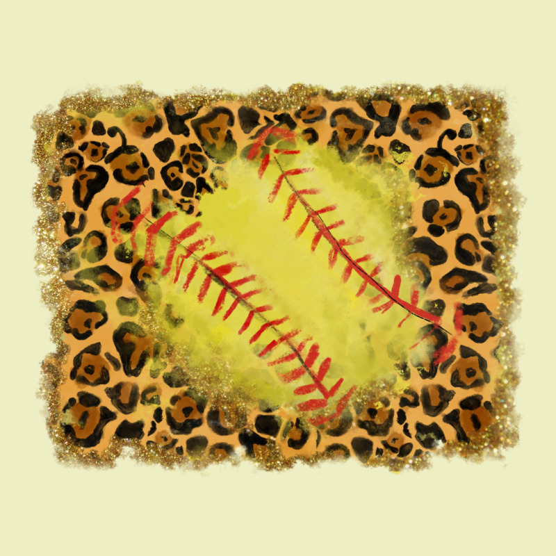Watercolor Glitter Leopard Softball Background Urban Hoodie by RanaPortraitStore | Teevron
