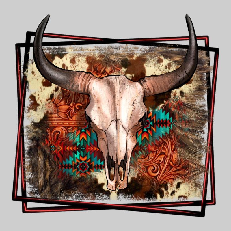 Western Bull Skull Premium Tee by FaDigitalArtStudio | Teevron