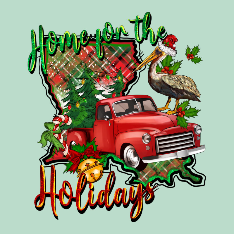 Home For The Holidays Louisiana Premium Hoodie by BarkalooDesign | Teevron