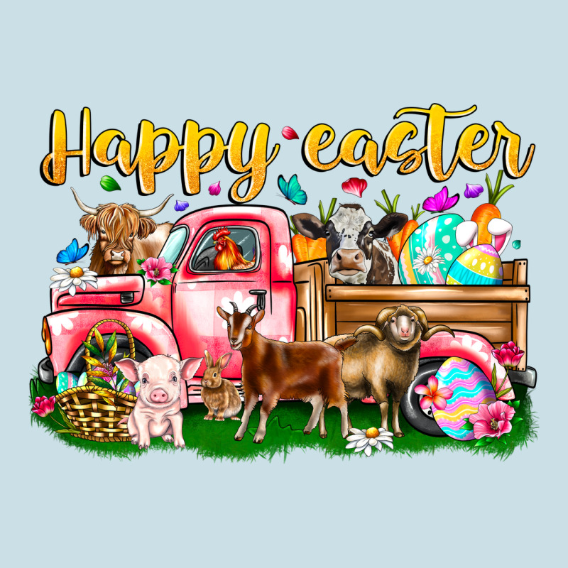 Happy Easter Animal Car Ladies Tee by CowhideDigitalArt | Teevron