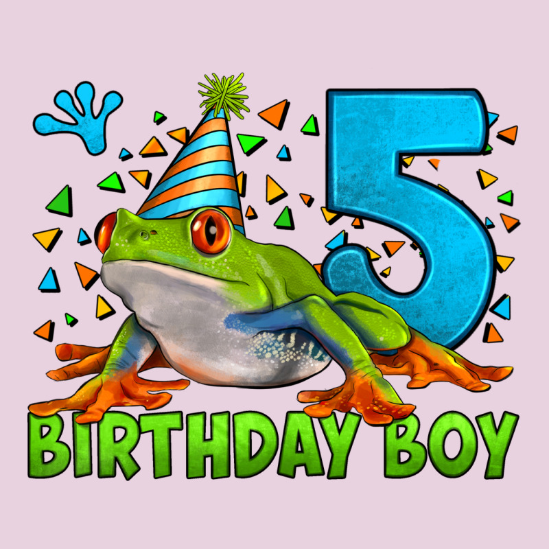 Birthday Boy Frog Age 5 Ladies Tee by LillyAllenDesigns | Teevron