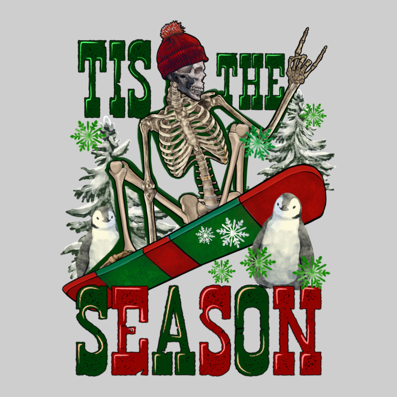 Tis The Season Skeleton Snowboard Premium Tee by FaDigitalArtStudio | Teevron