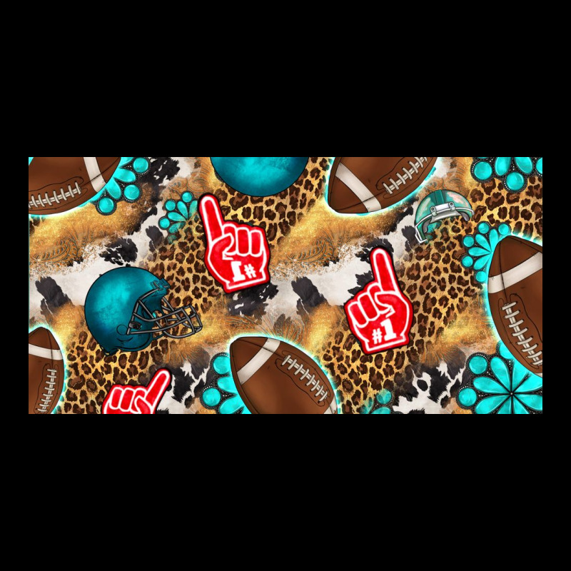 American  Football With Turquoise License Plate Premium Tee by BundleAndBundleShop | Teevron