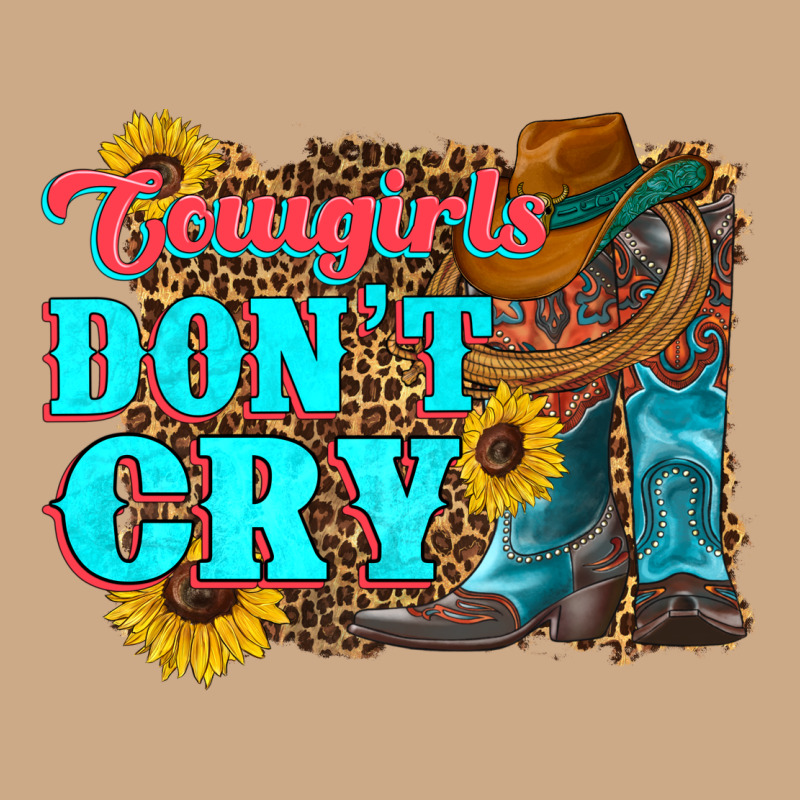Cowgirls Don't Crty Boots Hat Sunflowers Vintage Hoodie by Artiststas | Teevron