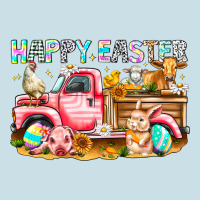 Happy Easter Animal Farm Truck Ladies Tee | Teevron