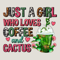 Just A Girl Who Loves Coffee And Cactus Frappe Heavy Core Tee | Teevron