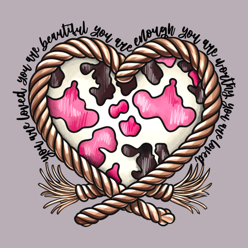 Western Cowhide Heart Vintage Tee by CowhideDigitalArt | Teevron
