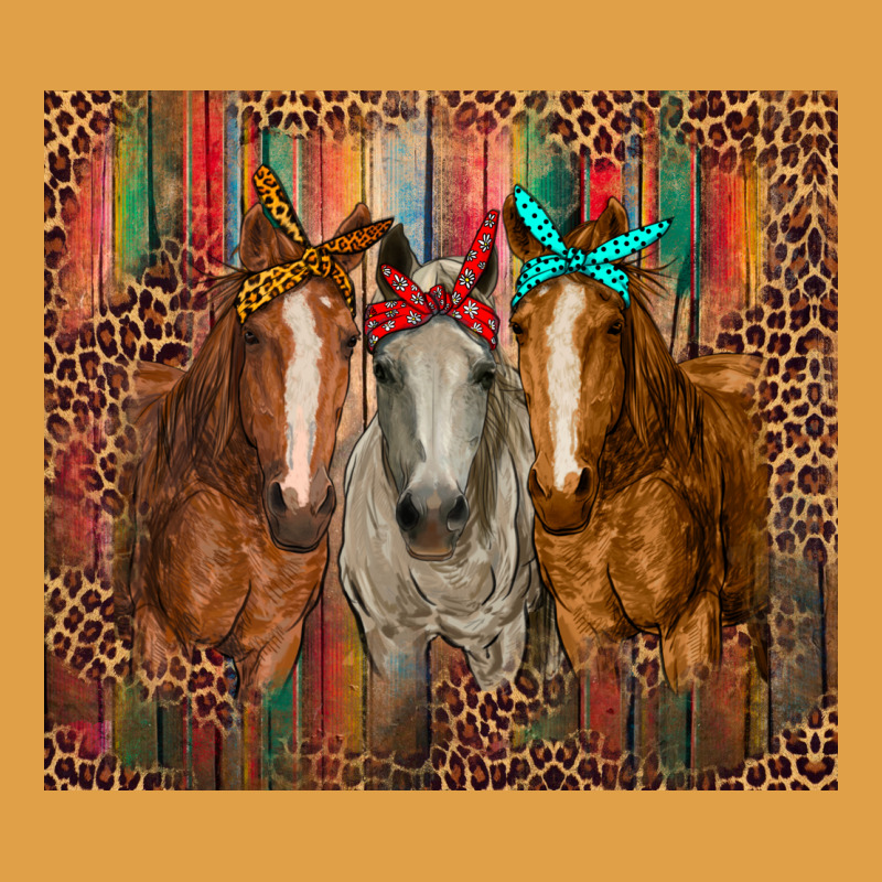 Western Horses With Bandanas Premium Hoodie by RanaPortraitStore | Teevron
