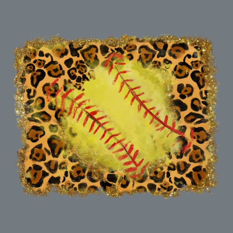 Watercolor Glitter Leopard Softball Background Heavyweight Sweatshirt by RanaPortraitStore | Teevron