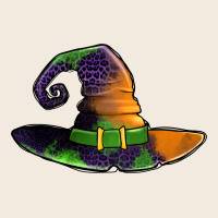 Purple Leopard Witch Hat Zipper Hoodie | Teevron