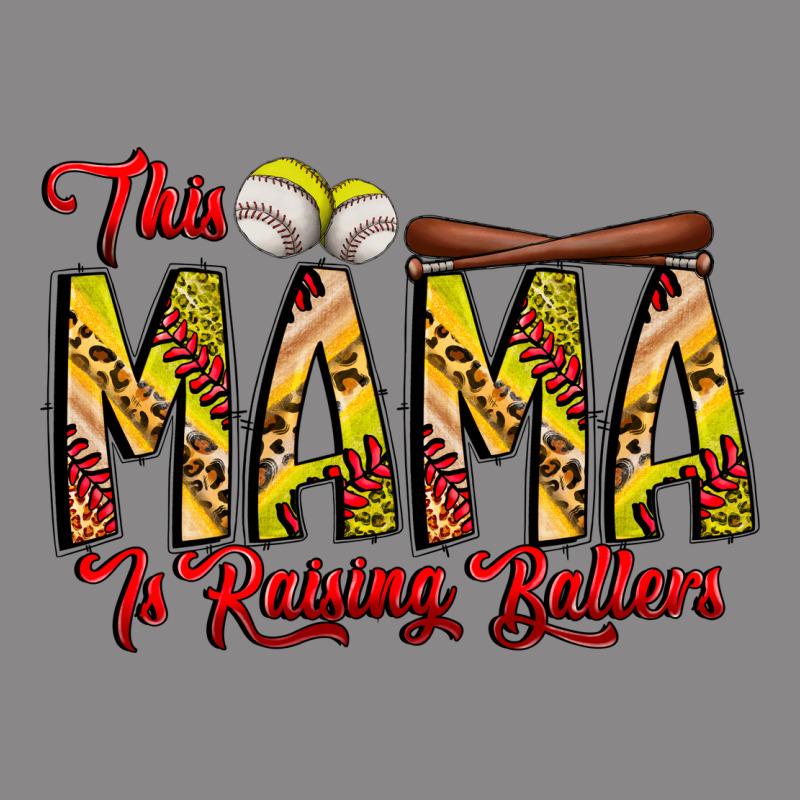 This Mama Is Raising Ballers Softball And Baseball Vintage Tee by CowhideDigitalArt | Teevron