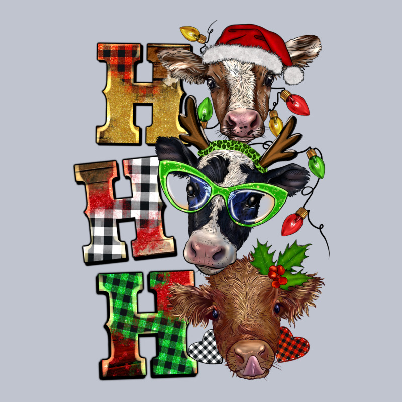 Christmas Ho Ho Ho Cow Premium Hoodie by BarkalooDesign | Teevron