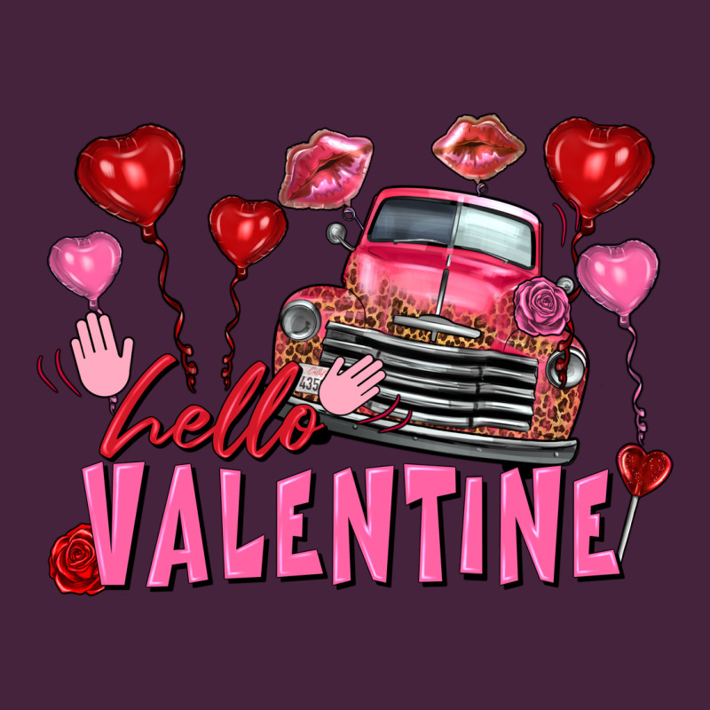 Hello Valentine Valentine's Day Truck Premium Tee by FaDigitalArtStudio | Teevron