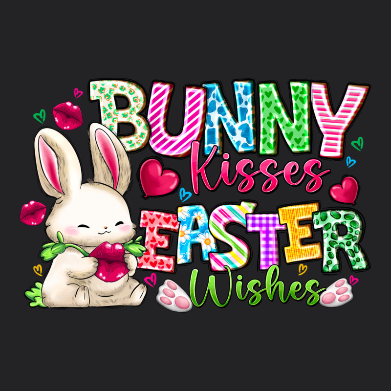 Bunny Kisses Easter Wishes Vintage Tee by CowhideDigitalArt | Teevron
