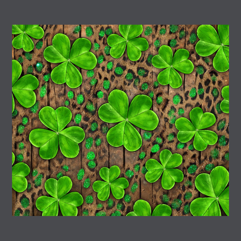 Shamrock And Leopard Zipper Hoodie by RanaPortraitStore | Teevron