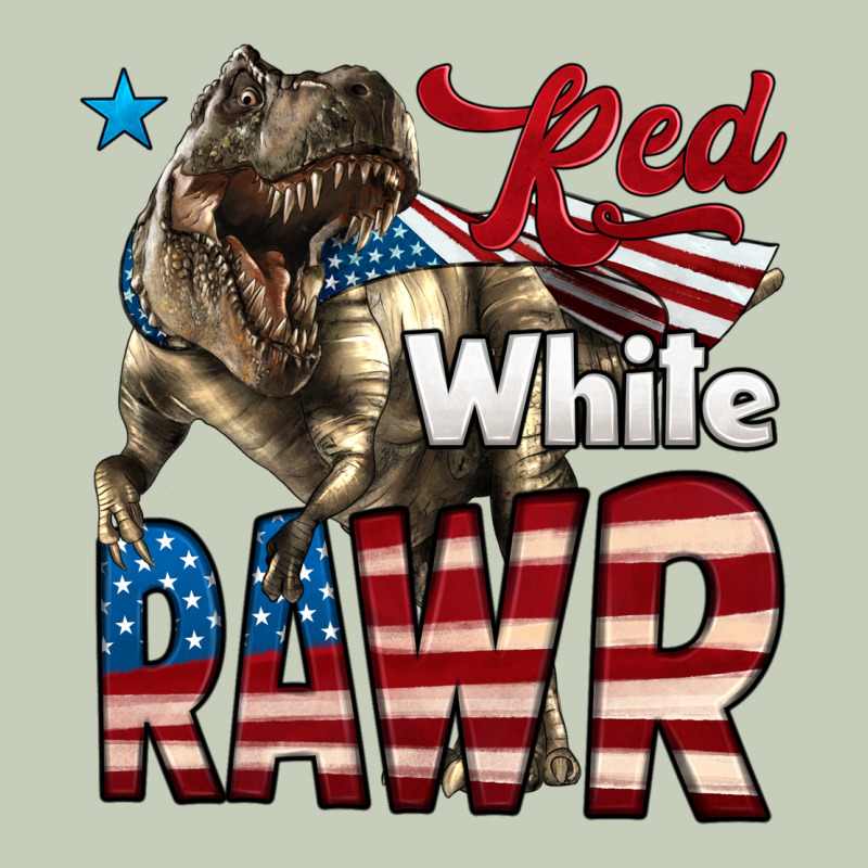 Red White Rawr Dinosaur T-rex Long Sleeve Tee by LillyAllenDesigns | Teevron