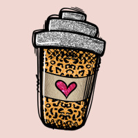 Leopard Glitter Coffee Cup Premium Sweatshirt | Teevron