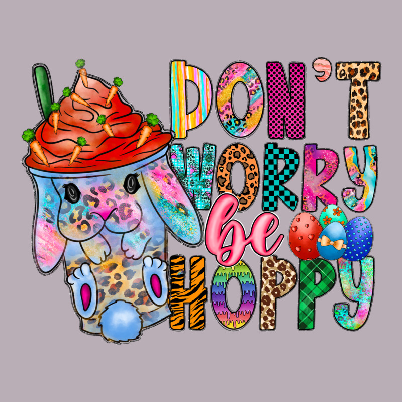 Don T Worry Be Hoppy Easter Vintage Tee by CowhideDigitalArt | Teevron