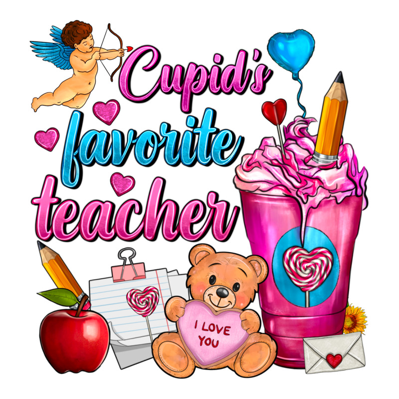 Cupid's Favorite Teacher Valentine's Day Frappe Classic Tee by FaDigitalArtStudio | Teevron