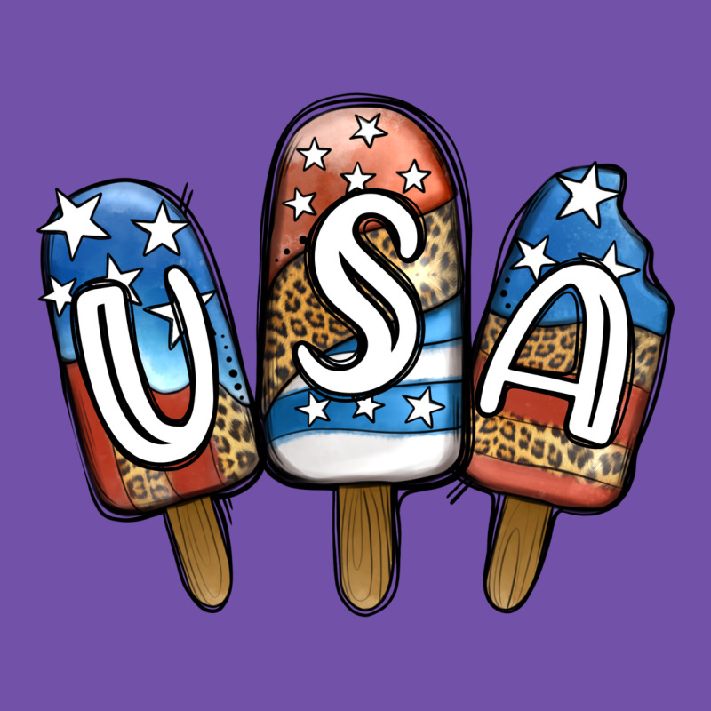 Usa Patriotic Leopard Popsicles Premium Sweatshirt by Jasminsmagicworld | Teevron