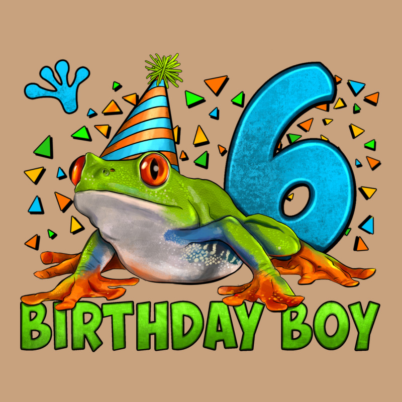 Birthday Boy Frog Age 6 Vintage Tee by LillyAllenDesigns | Teevron