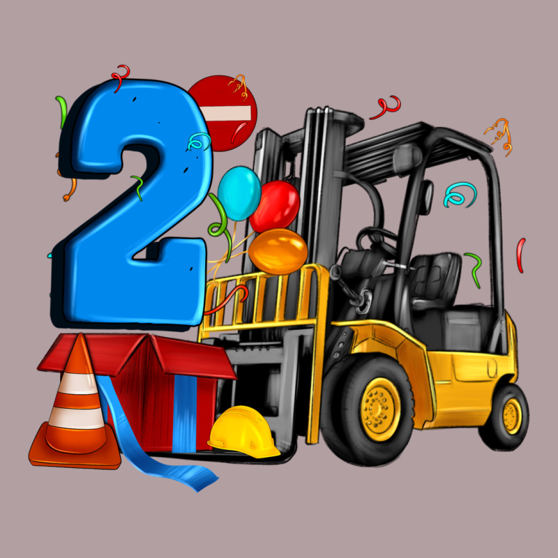 Forklift Birthday Two Vintage Hoodie by Artiststas | Teevron