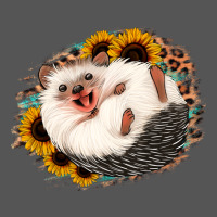 Happy Hedgehog Sunflower Leopard Zipper Hoodie | Teevron