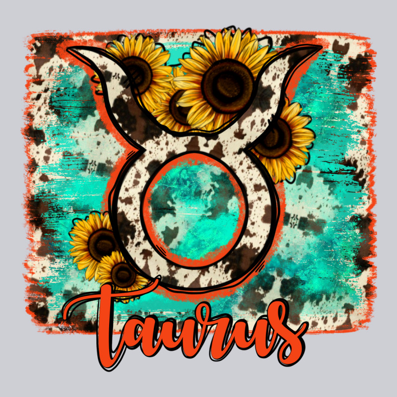 Taurus Turquoise Cowhide Heavyweight Sweatshirt by RanaPortraitStore | Teevron