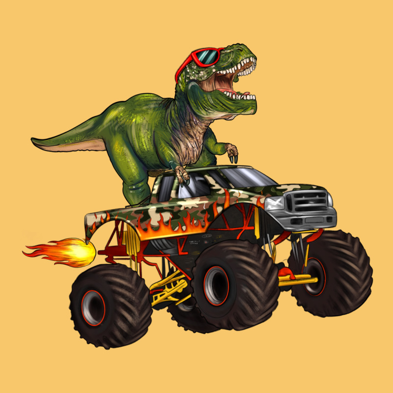 Monster Truck And T Rex Dinosaur Vintage Hoodie by Artiststas | Teevron