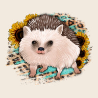 Hedgehog With Sunflowers And Leopard Zipper Hoodie | Teevron