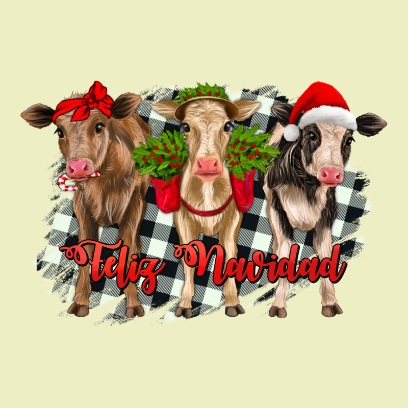 Feliz Navidad Heifers Front View Urban Hoodie by RanaPortraitStore | Teevron