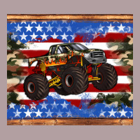Monster Truck American Flag Tumbler Vintage Hoodie | Teevron