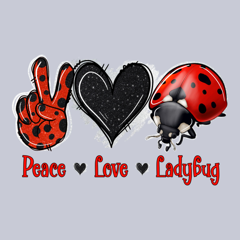 Peace Love Ladybug Heavyweight Hoodie by Jasminsmagicworld | Teevron