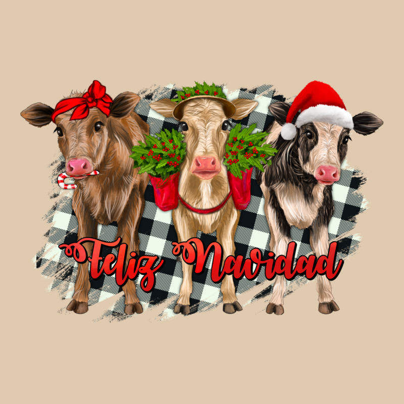 Feliz Navidad Heifers Front View Heavyweight Sweatshirt by RanaPortraitStore | Teevron