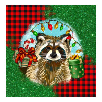 christmas raccoon | Teevron