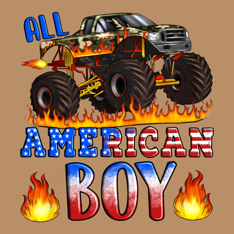 All American Boy Monster Truck Vintage Hoodie by Artiststas | Teevron