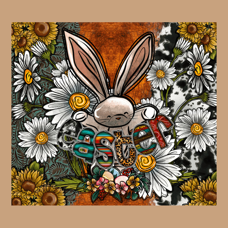 Bunny Easter Vintage Tee by CowhideDigitalArt | Teevron