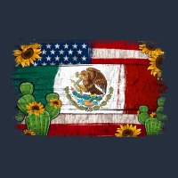 Mexican American Flag Background Zipper Hoodie | Teevron