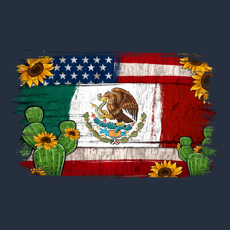 Mexican American Flag Background Zipper Hoodie by Jasminsmagicworld | Teevron