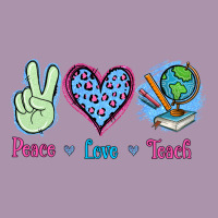 Peace Love Teach Heavyweight Hoodie | Teevron