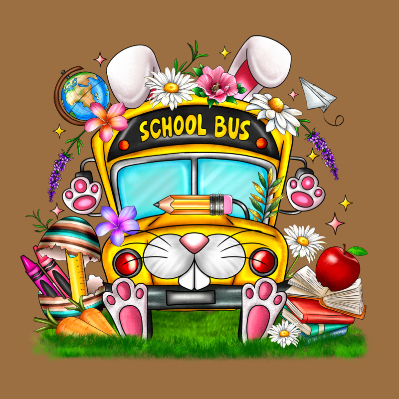 Easter School Bus Vintage Tee by CowhideDigitalArt | Teevron