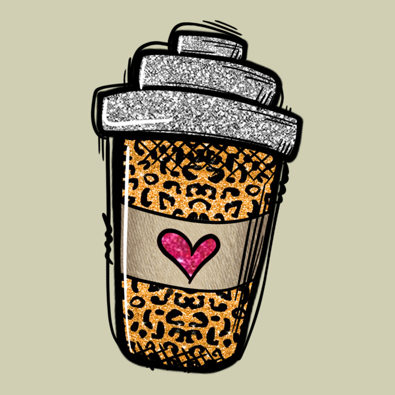 Leopard Glitter Coffee Cup Heavy Core Tee by Jasminsmagicworld | Teevron