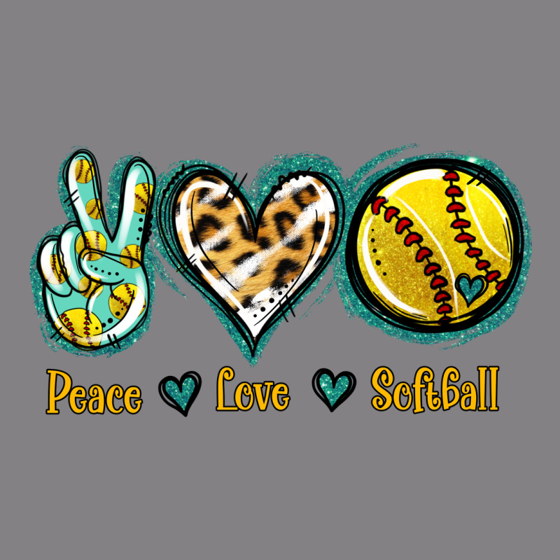 Peace Love Softball Heavyweight Hoodie by Jasminsmagicworld | Teevron