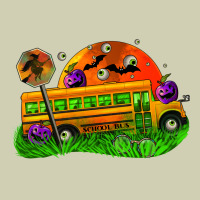 Halloween School Bus Heavy Core Tee | Teevron