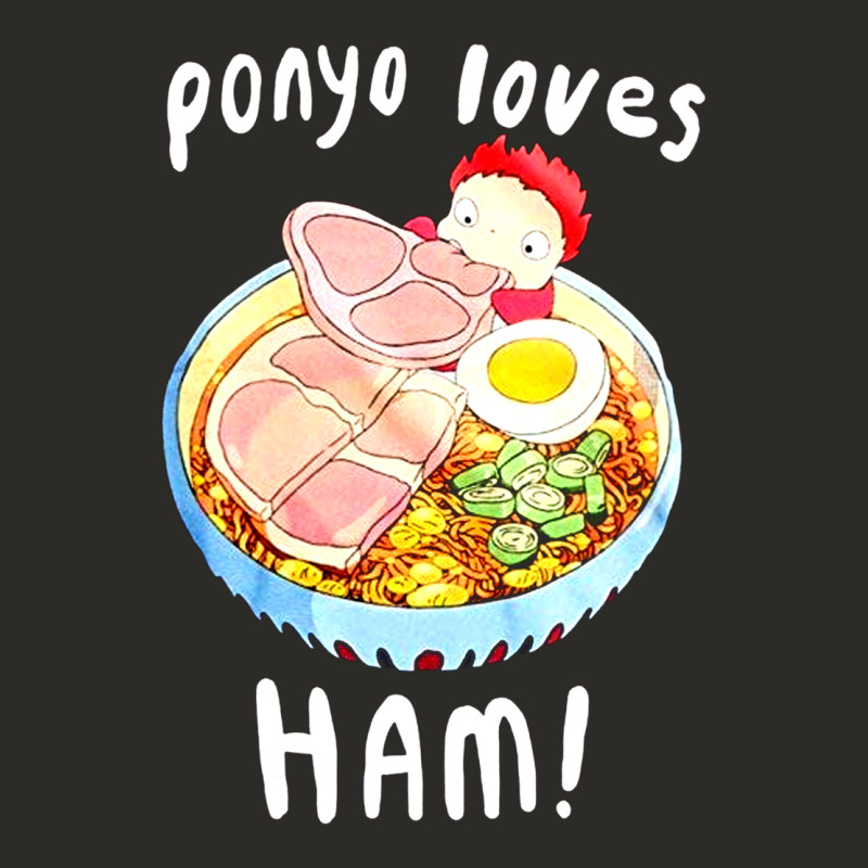 Studio Ghibli Ponyo Loves Ham Heavy Core Tee by linhVisuals | Teevron