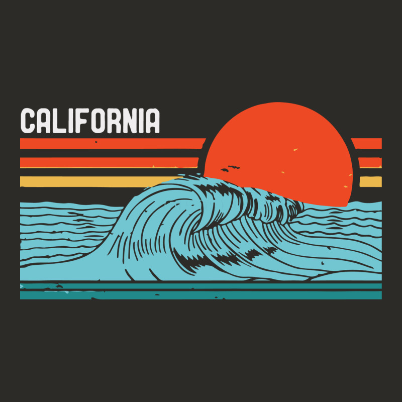 Vintage California Wave Surf Retro 80s California Beach Surfing Heavy Core Tee by linhVisuals | Teevron