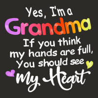 Grandma T  Shirt Yes I'm Grandma If You Think My Hands Are Full T  Shi Heavy Core Tee | Teevron
