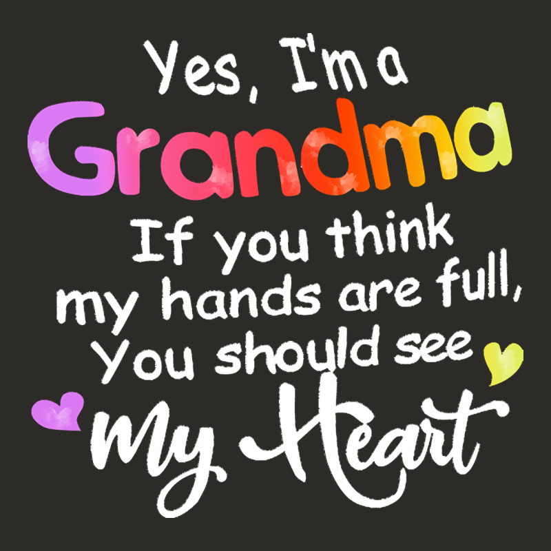 Grandma T  Shirt Yes I'm Grandma If You Think My Hands Are Full T  Shi Heavy Core Tee by linhVisuals | Teevron