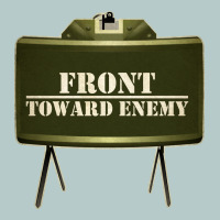 Front Toward Enemy Distressed Claymore Mine Military Heavy Core Tee | Teevron